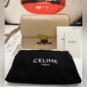 celine triomphe bag nude